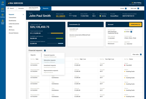 ira services cloud portal